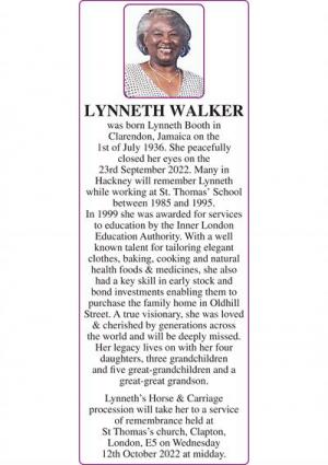 LYNNETH WALKER