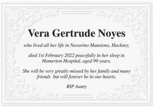 Vera Gertrude Noyes