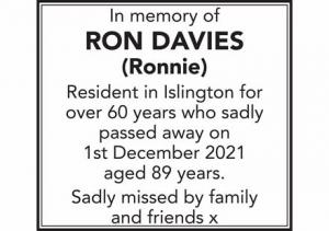 RON DAVIES