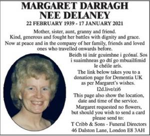 MARGARET DARRAGH