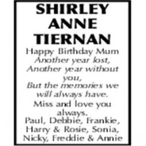 Shirley Ann Tiernan